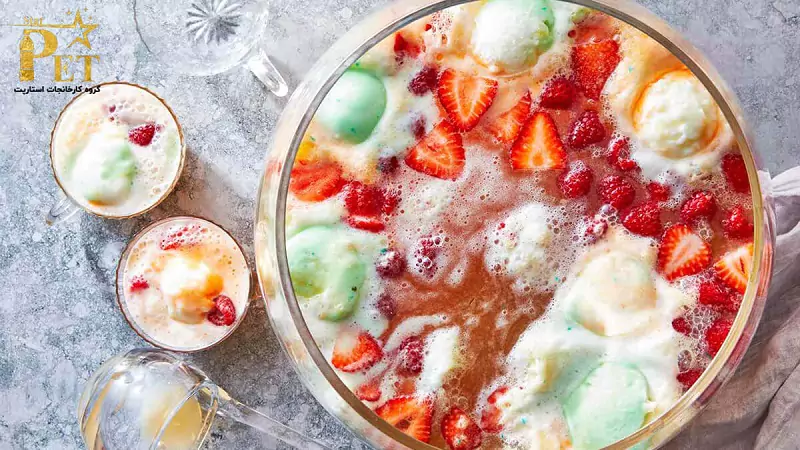 نوشیدنی رنگارنگ Sunset Sorbet Spritz | استارپت