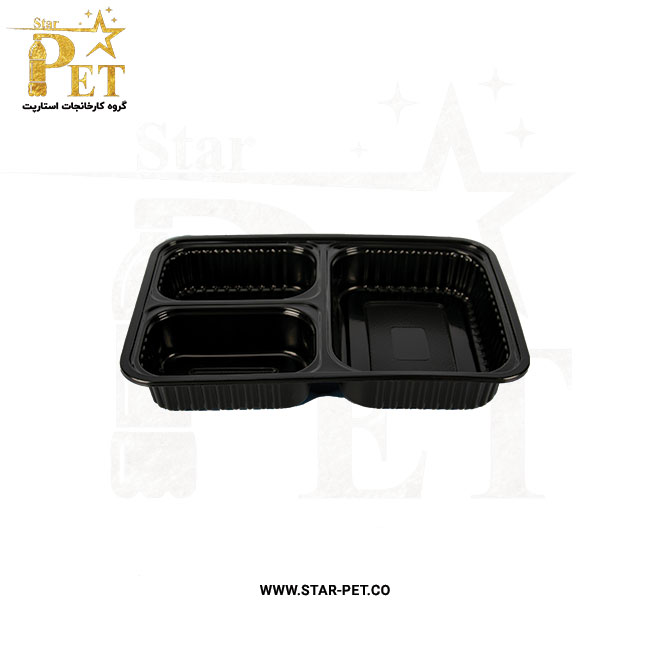 دیس یکبار مصرف سه خانه دارا