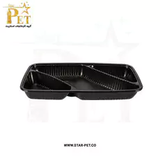 ظرف یکبار مصرف سه خانه زرین